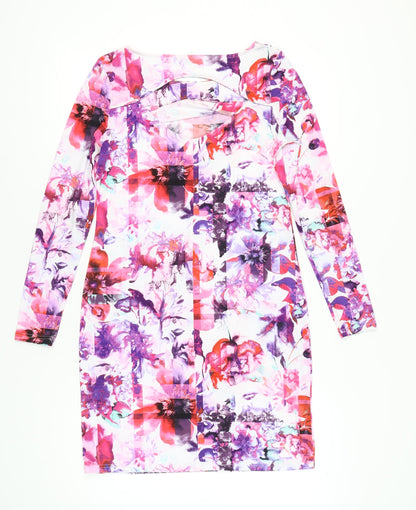 Definitions Women’s Multicoloured Floral Bodycon Dress Size 14