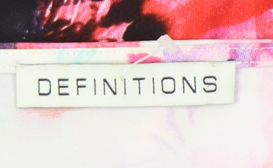 Definitions Women’s Multicoloured Floral Bodycon Dress Size 14