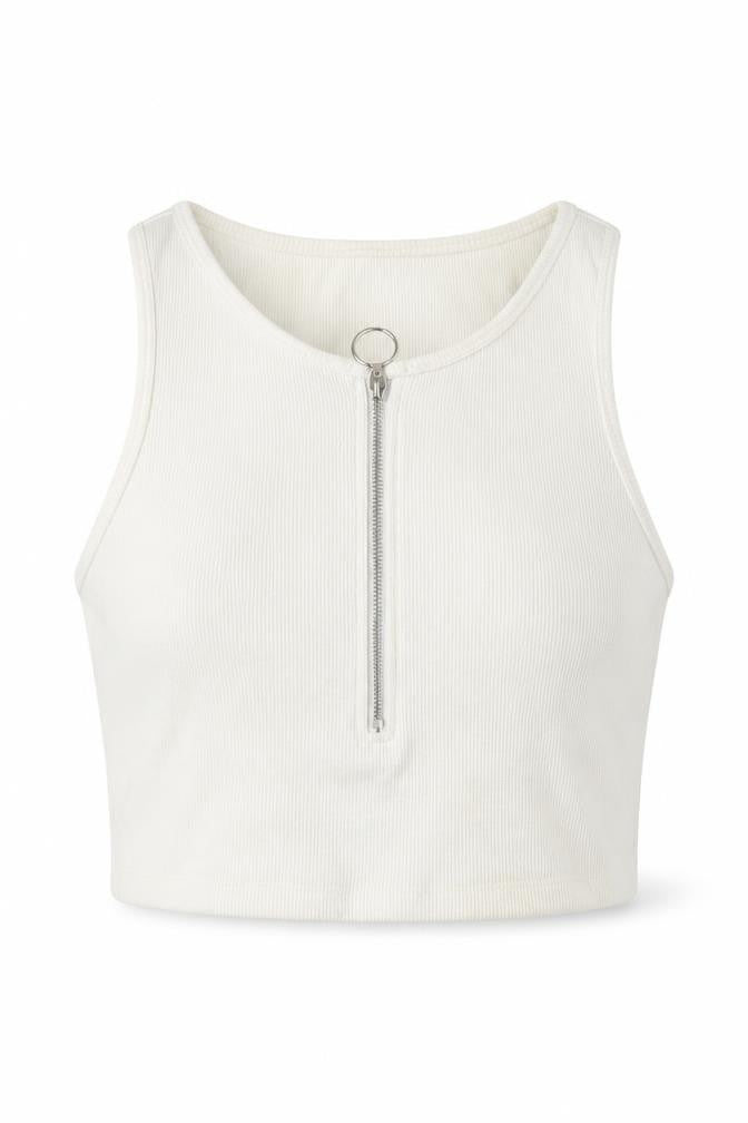 Womens UK Size 12 Oh Polly Ivory Cropped Tank
