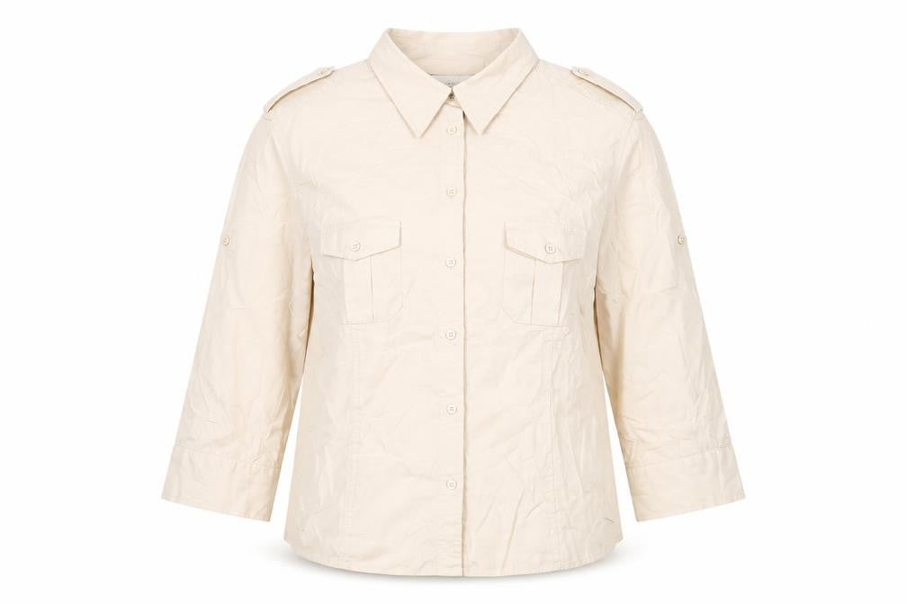 Womens UK Size 18 NEXT Beige Basic Button-Up