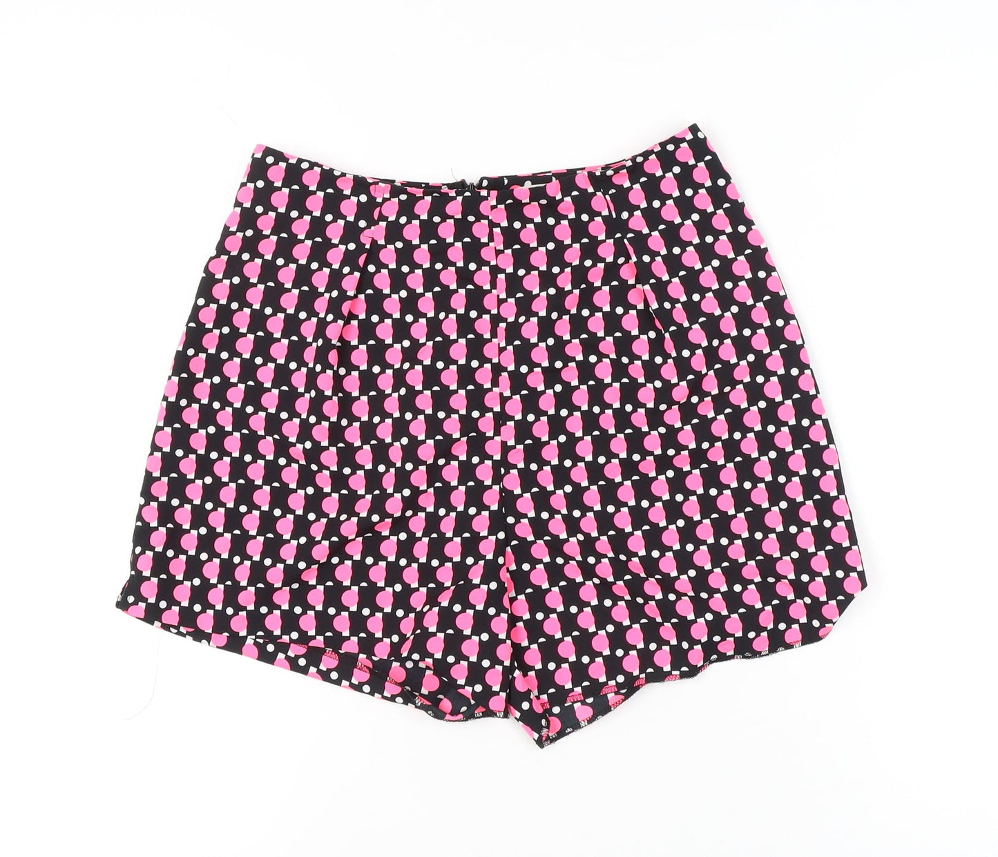 River Island Teens Multicoloured Heart Print Pleated Shorts Size 10