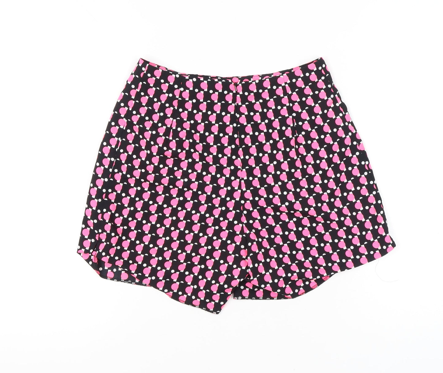 River Island Teens Multicoloured Heart Print Pleated Shorts Size 10