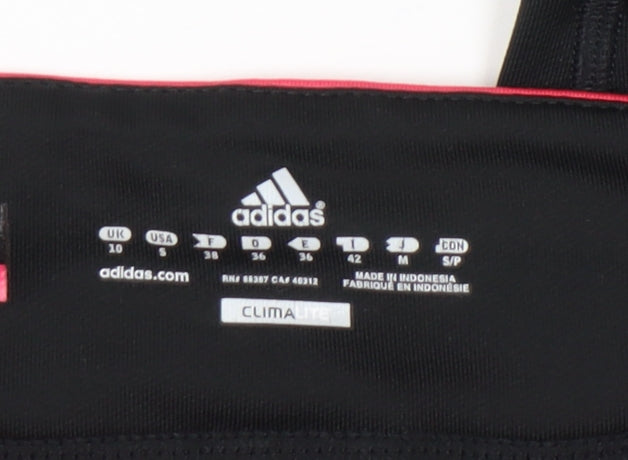 Adidas Womens Black Capri Running Sports Leggings Size 10