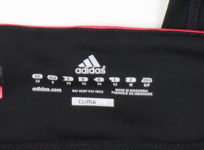 Adidas Womens Black Capri Running Sports Leggings Size 10