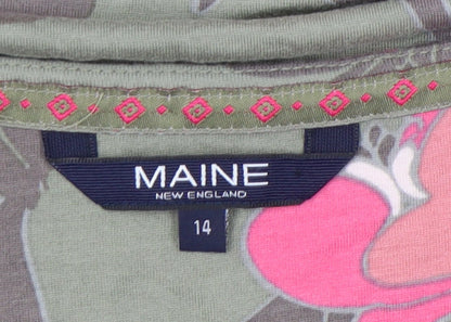 Maine New England Women’s Multicoloured Floral A-Line Dress Size 14