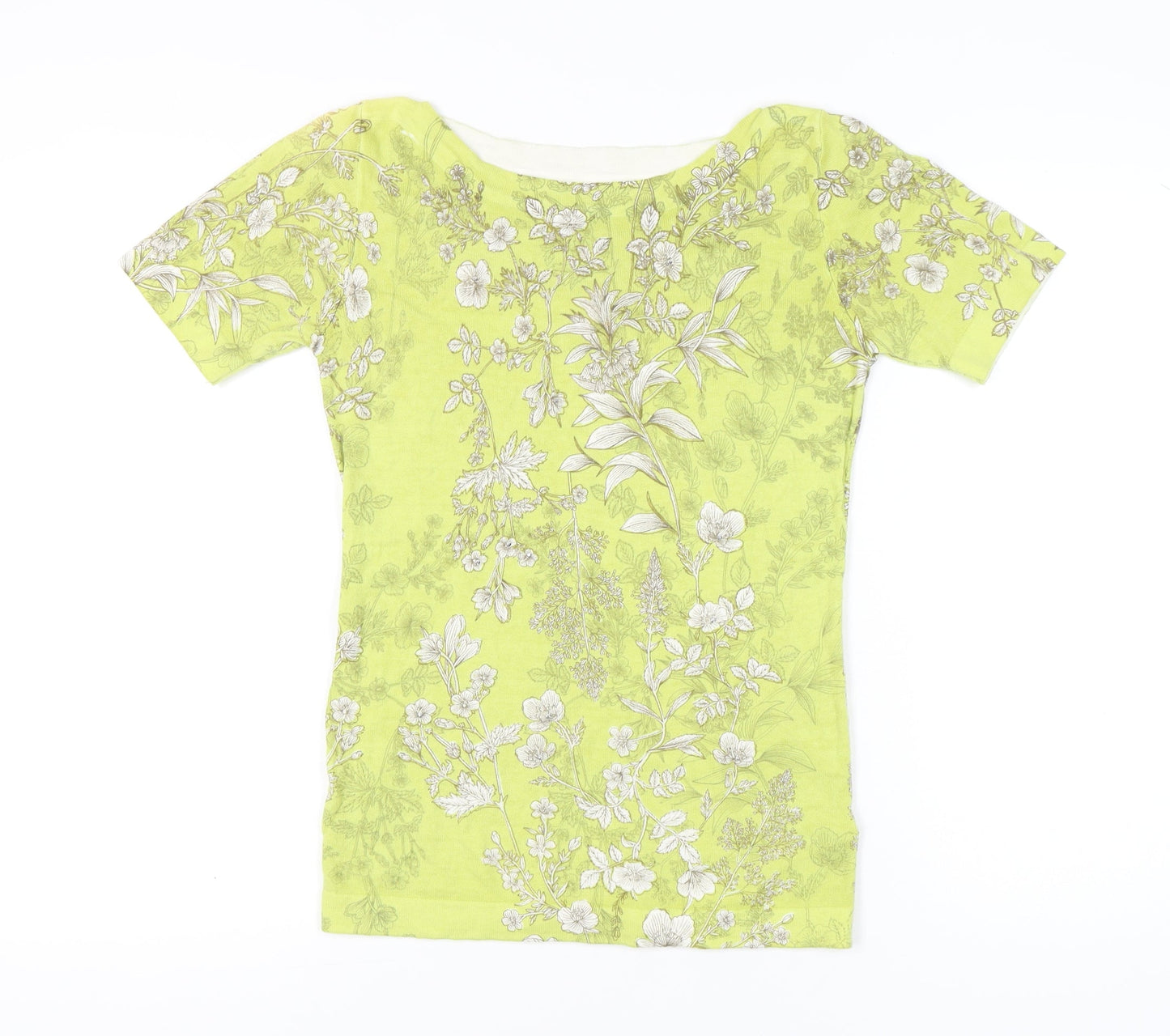 Womens UK Size 6 NEXT Yellow Basic T-Shirt