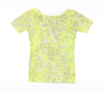 Womens UK Size 6 NEXT Yellow Basic T-Shirt