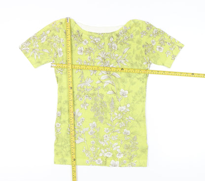 Womens UK Size 6 NEXT Yellow Basic T-Shirt