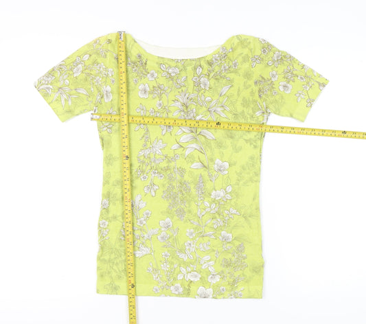 Womens UK Size 6 NEXT Yellow Basic T-Shirt