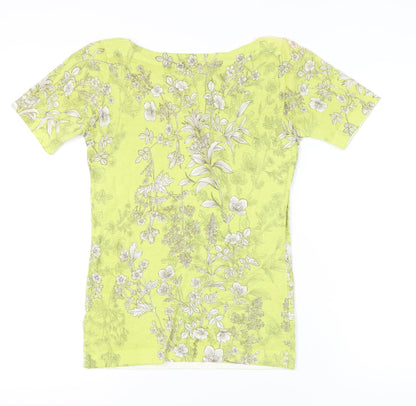 Womens UK Size 6 NEXT Yellow Basic T-Shirt