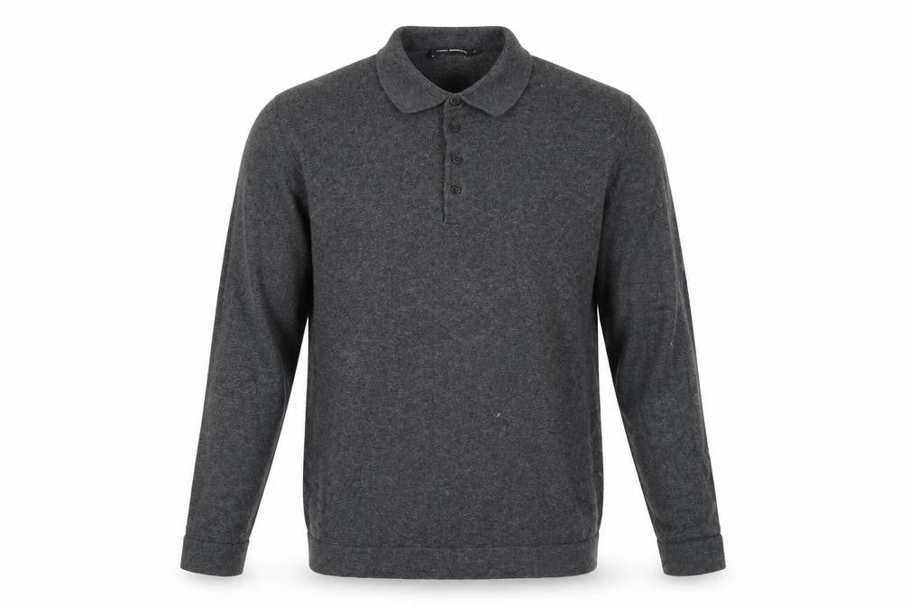 Mens UK Size L French Connection Grey Henley Jumper