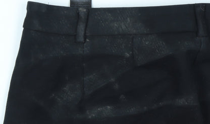 Womens UK Size 12 Marks and Spencer Slim Fit Cropped Black Trousers