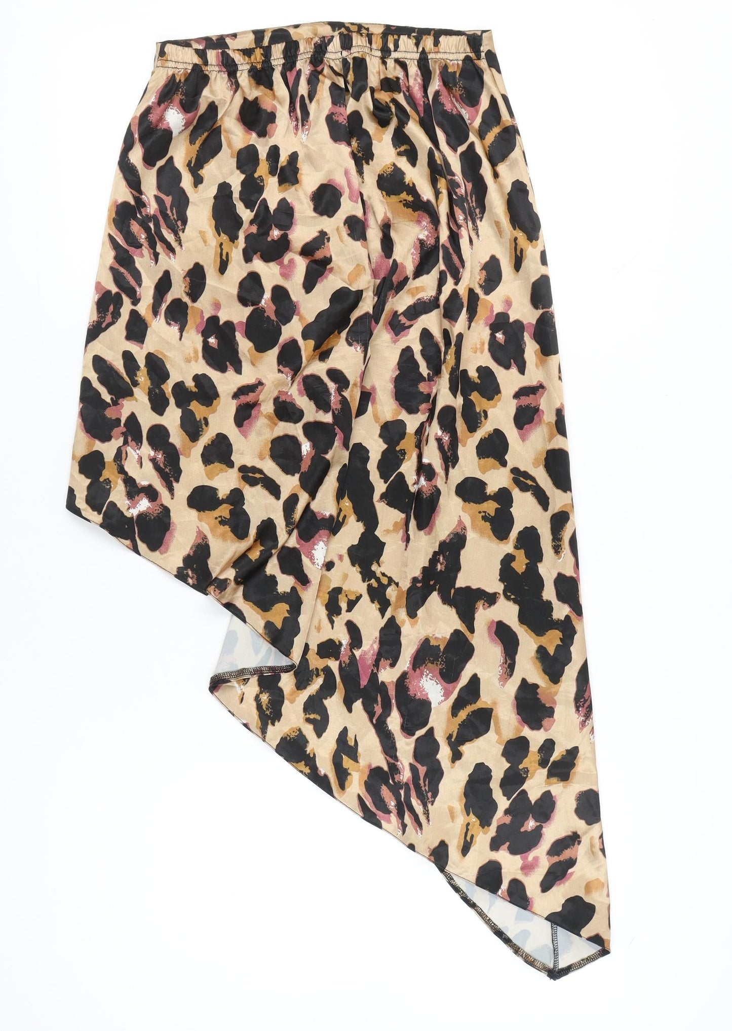 PrettyLittleThing Women’s Leopard Print Midi Wrap Skirt UK 10