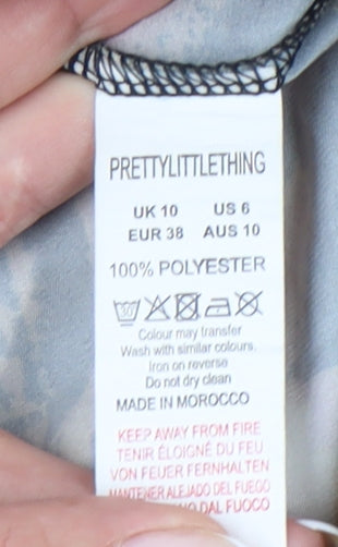 PrettyLittleThing Women’s Leopard Print Midi Wrap Skirt UK 10