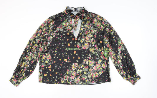 Womens UK Size 14 Topshop Multicoloured Tunic Blouse