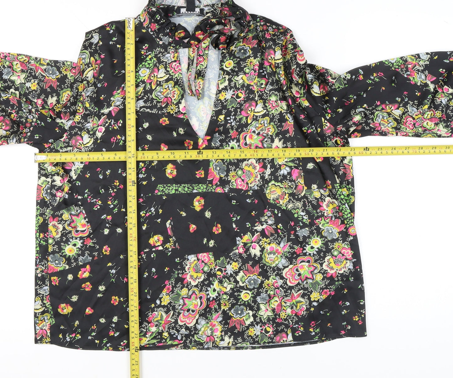 Womens UK Size 14 Topshop Multicoloured Tunic Blouse