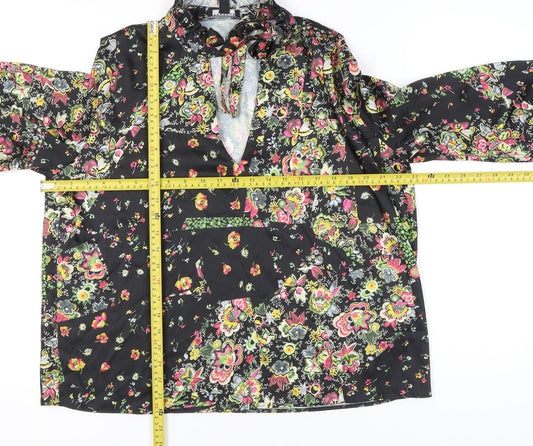 Womens UK Size 14 Topshop Multicoloured Tunic Blouse