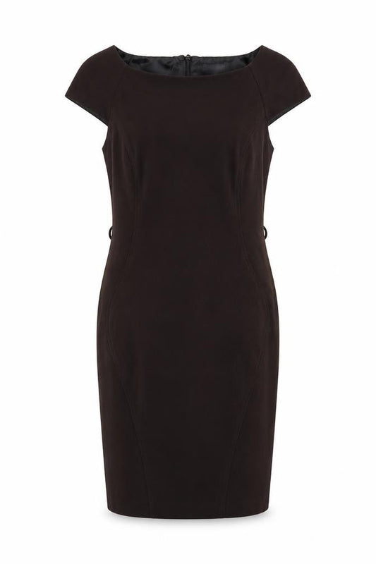 Next Women’s Black Wool Blend Sheath Dress Size 12 Knee Length
