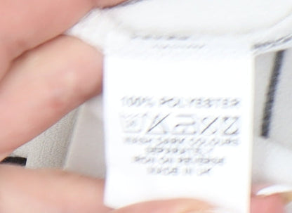 Love Women’s White Striped Strapless Wide-Leg Jumpsuit Size M