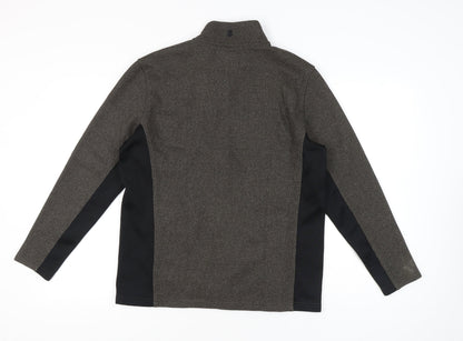 Mens UK Size M IZOD Grey Full Zip Sweatshirt