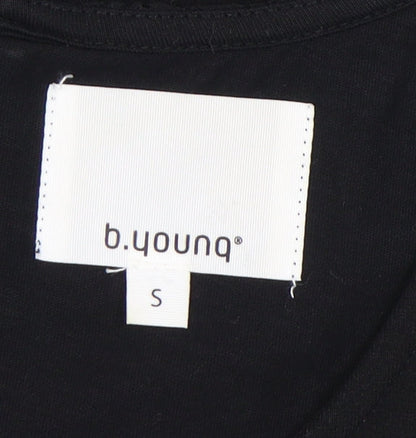 b.young Women’s Black Sheath Lace Knee Length Dress Size S