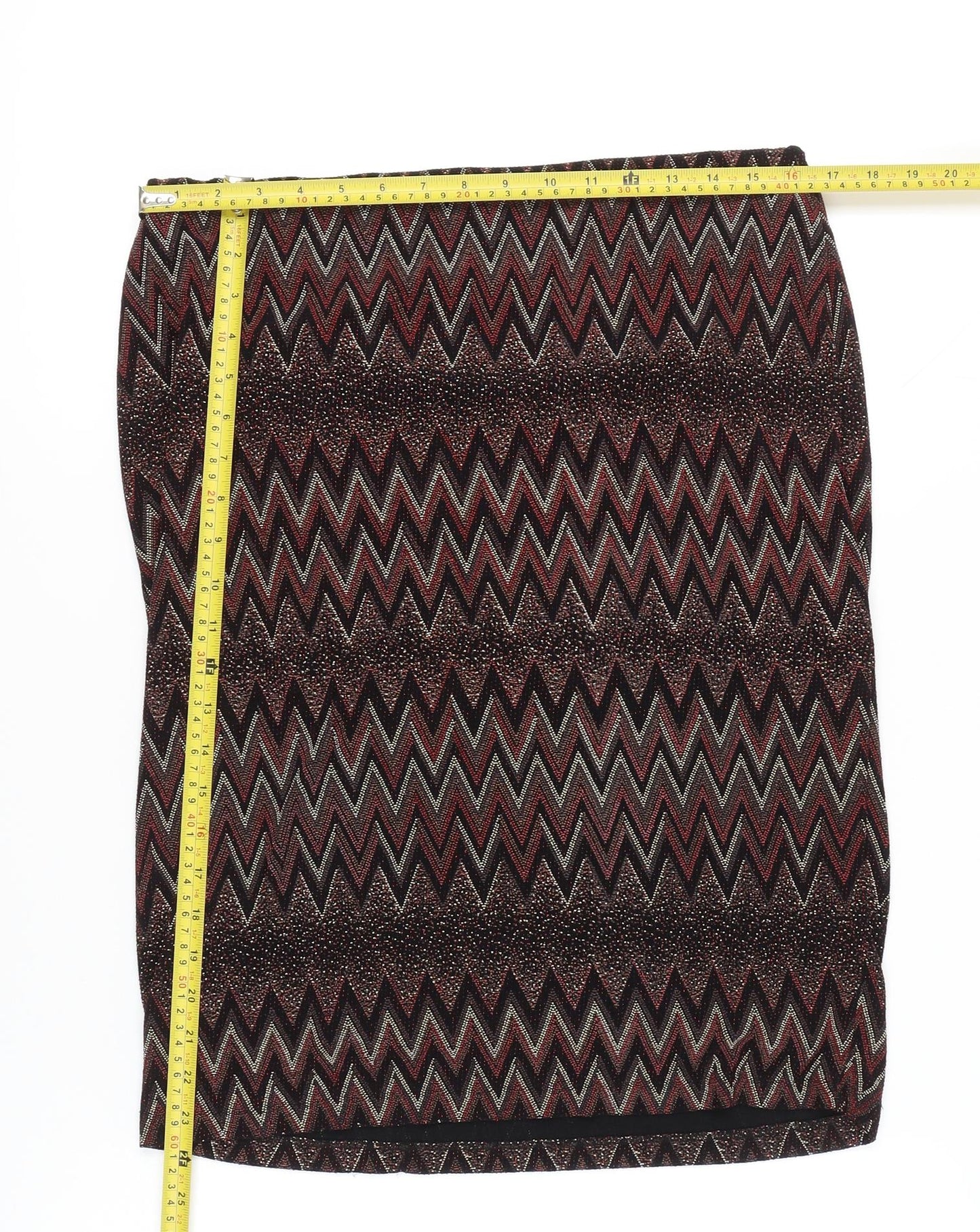 Jessica Women’s Multicoloured Size 12 Geometric Pencil Skirt