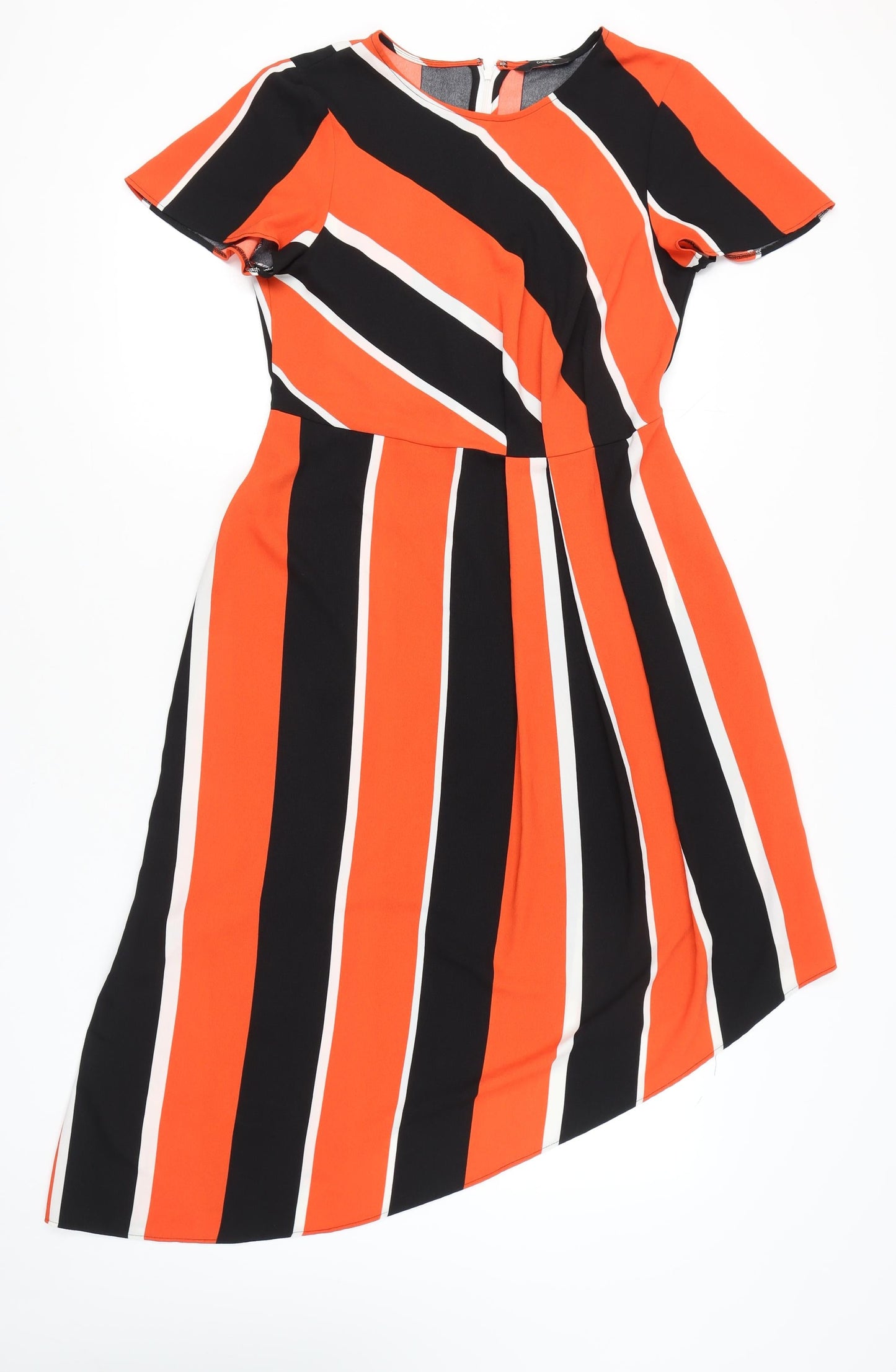 George Women’s Multicoloured Stripe A-Line Dress Size 10