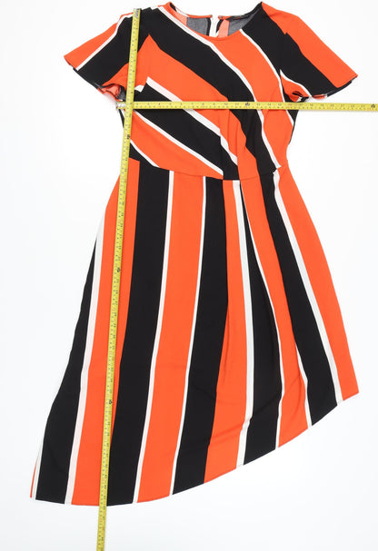 George Women’s Multicoloured Stripe A-Line Dress Size 10