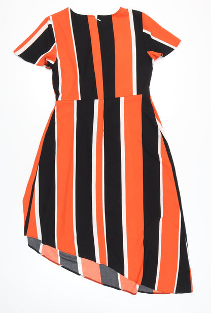 George Women’s Multicoloured Stripe A-Line Dress Size 10
