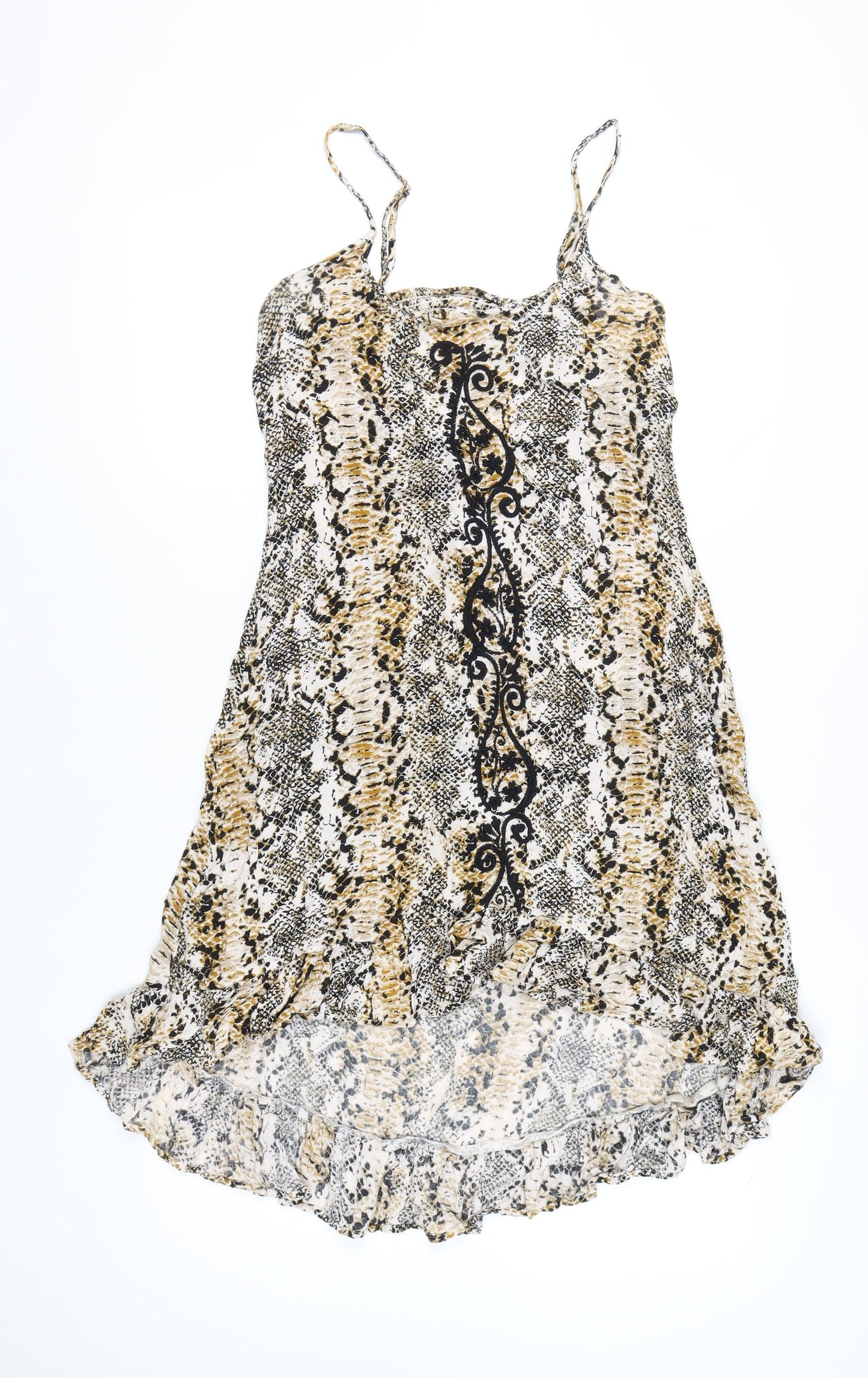 River Island Women’s Multicoloured Animal Print Slip Dress M