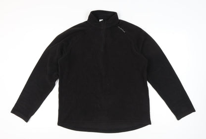 Mens UK Size L DECATHLON Black Pullover Sweatshirt