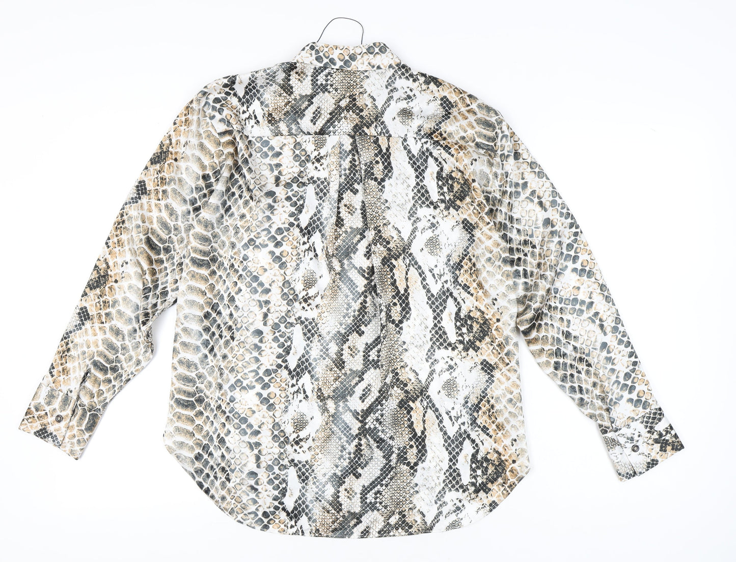 Primark Women’s Multicoloured Snake Print Button-Up Shirt XS