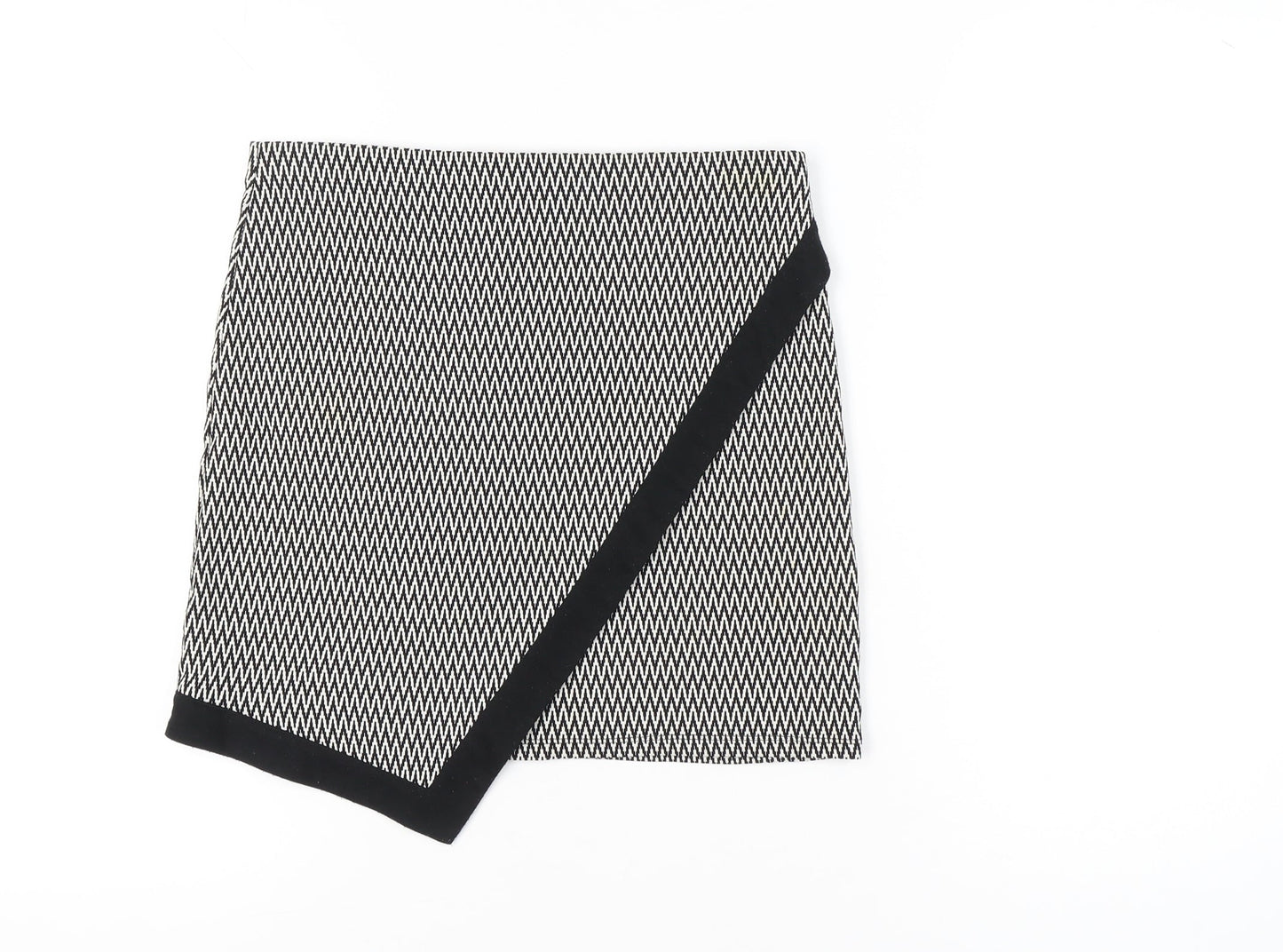 Atmosphere Women’s Black Geometric Wrap Skirt Size 12