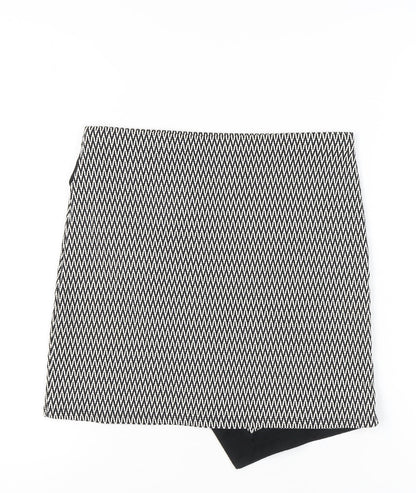 Atmosphere Women’s Black Geometric Wrap Skirt Size 12