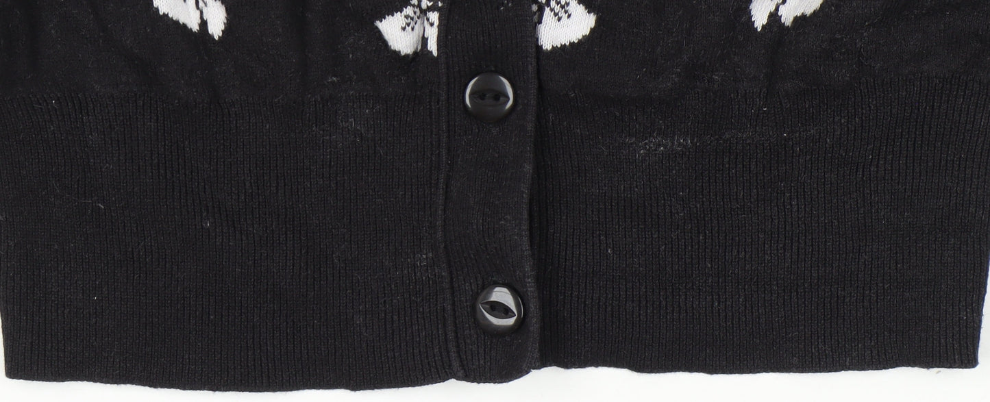 Womens UK Size 8 By Henry Holland Black Cardigan Jumper