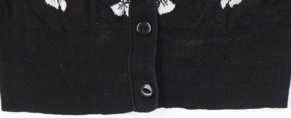 Womens UK Size 8 By Henry Holland Black Cardigan Jumper