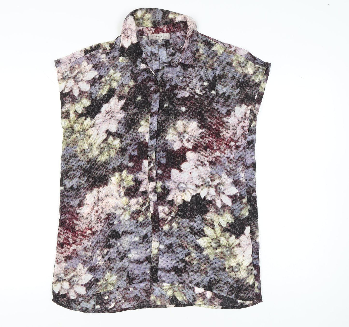 Womens UK Size 12 Amaryllis Multicoloured Tunic Blouse