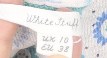 Womens UK Size 10 White Stuff Multicoloured Basic T-Shirt