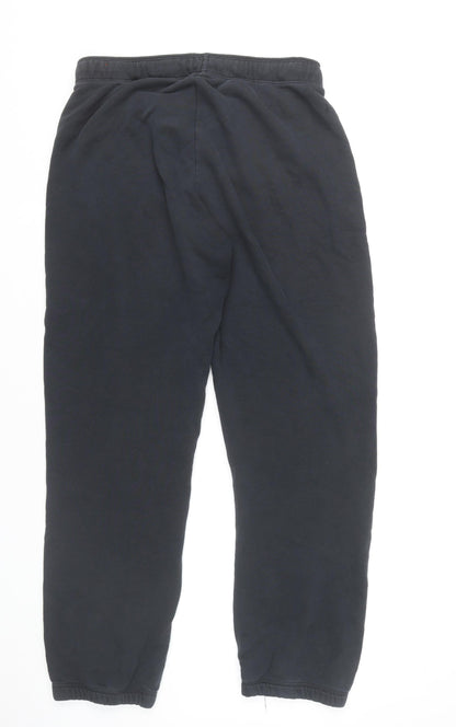 Nike Mens Black L Sweatpants Joggers Cotton Blend Logo Casual