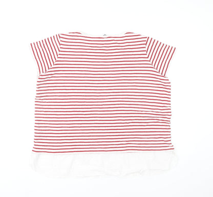 Womens UK Size 20 Marks and Spencer Multicoloured Basic T-Shirt