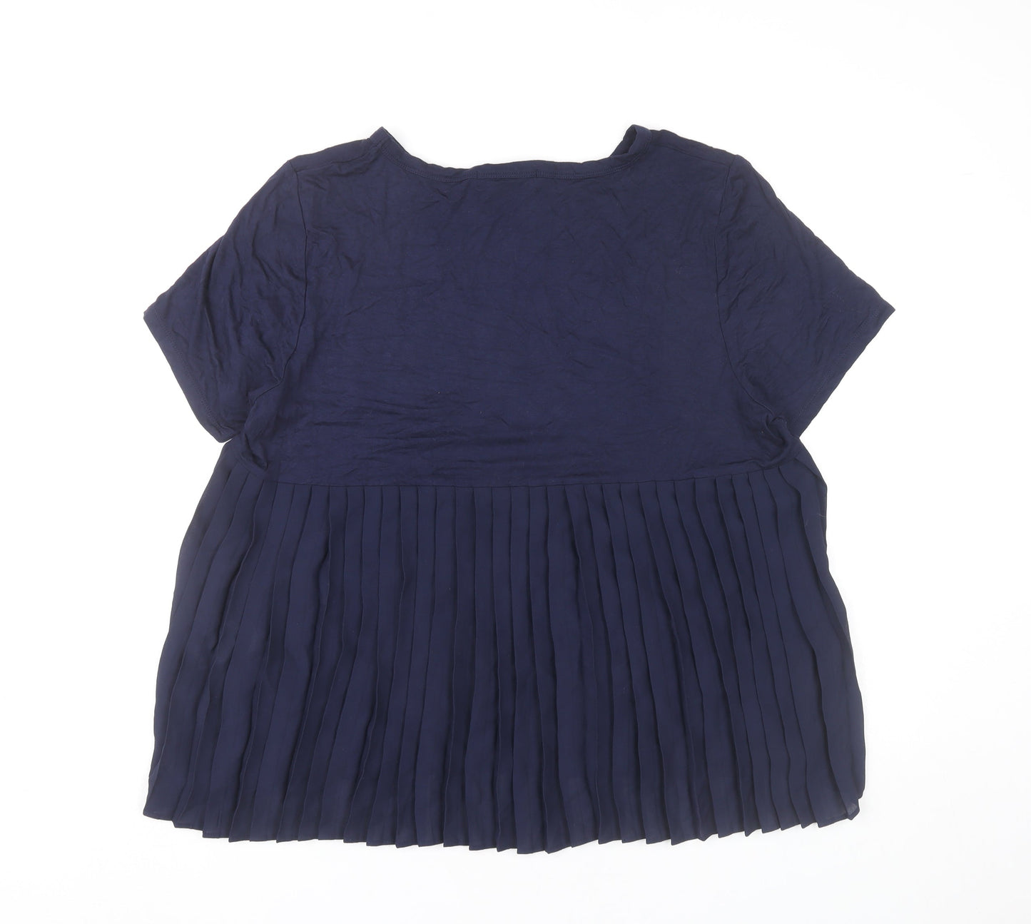 Womens UK Size L DKNY Jeans Blue Basic T-Shirt
