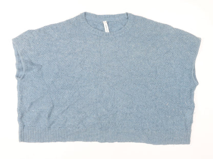 Gerry Weber Women’s Blue Knit Sleeveless Pullover Jumper Size 16