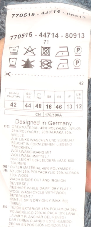 Gerry Weber Women’s Blue Knit Sleeveless Pullover Jumper Size 16