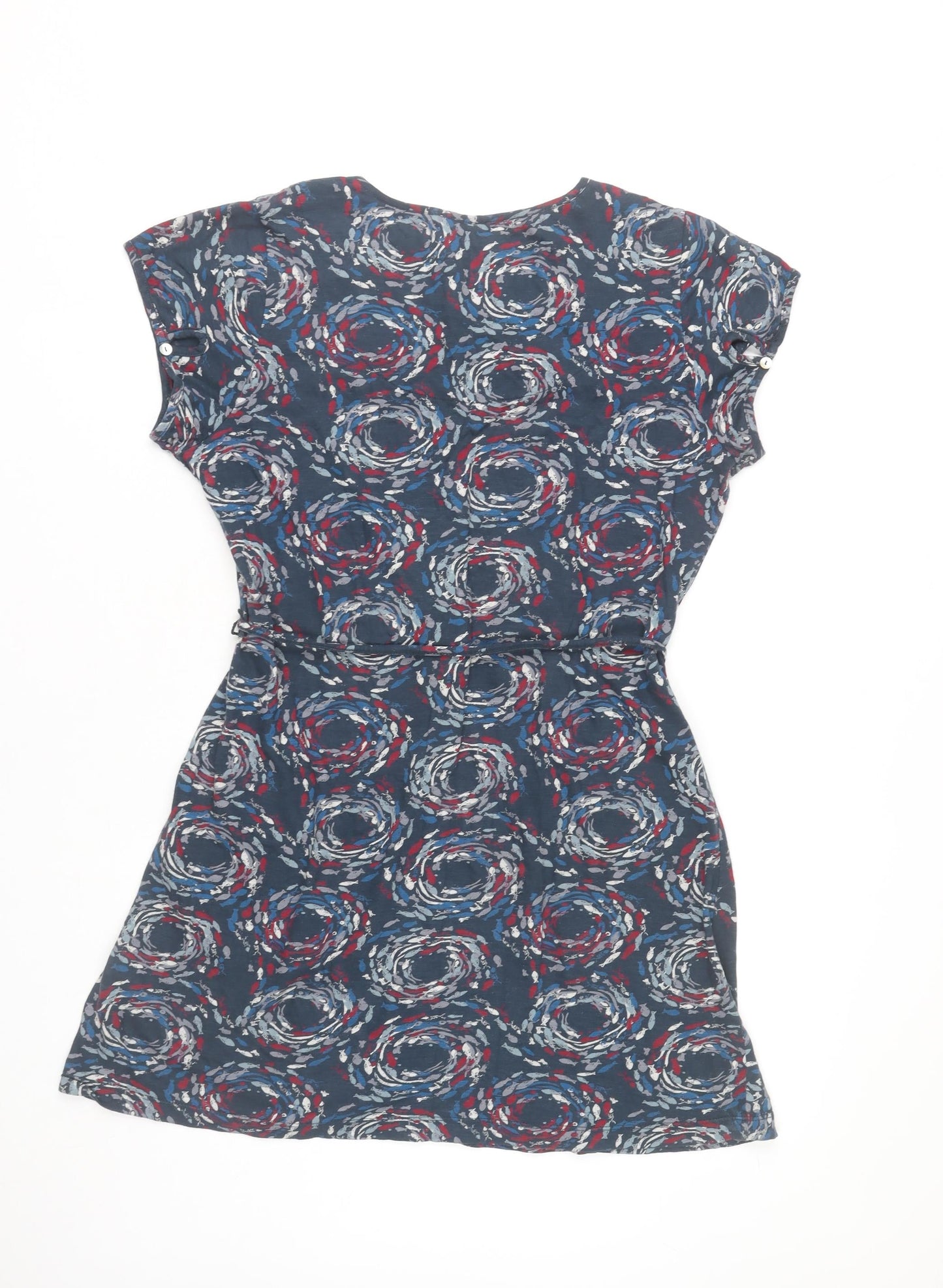 Mistral Women’s Blue Floral A-Line Knee Length Dress Size 14