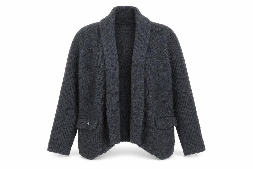 Womens UK Size 12 Marks and Spencer Grey Cardigan Jumper