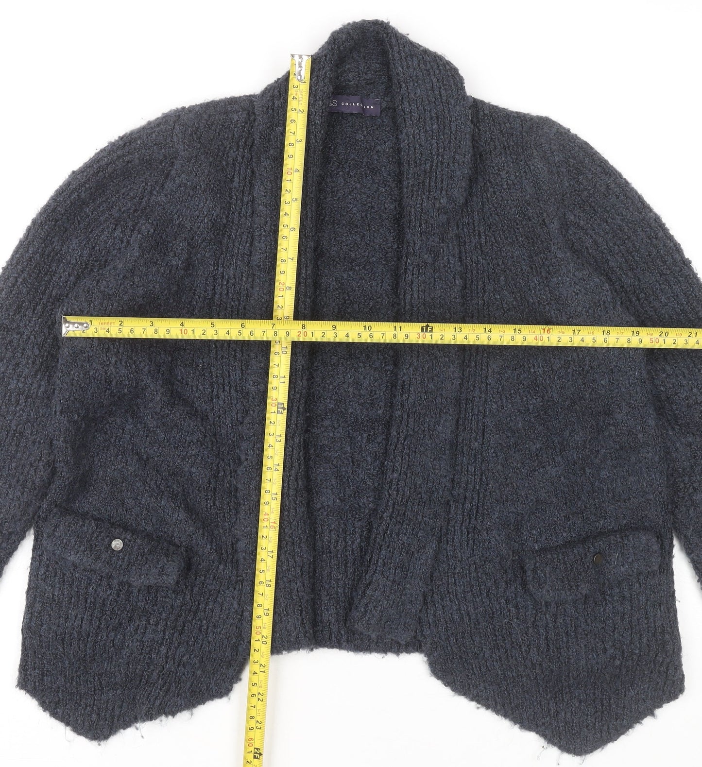 Womens UK Size 12 Marks and Spencer Grey Cardigan Jumper