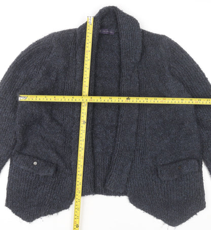 Womens UK Size 12 Marks and Spencer Grey Cardigan Jumper