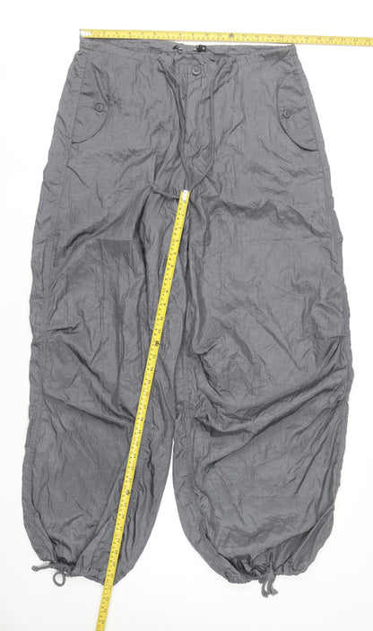 Womens UK Size M Motel Relaxed Fit Cargo Grey Trousers