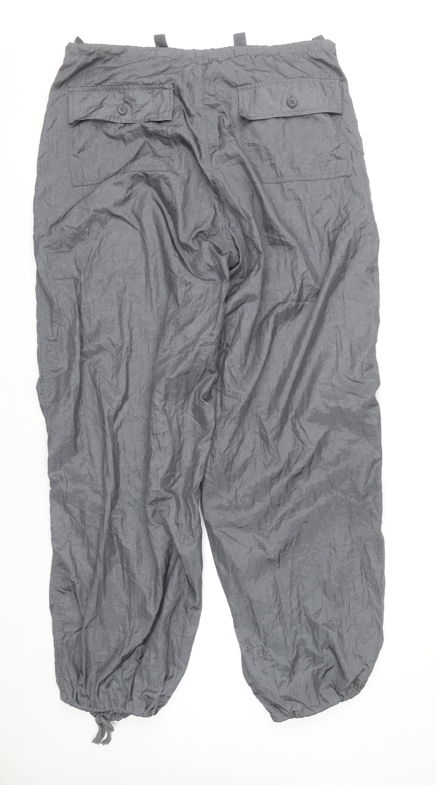 Womens UK Size M Motel Relaxed Fit Cargo Grey Trousers
