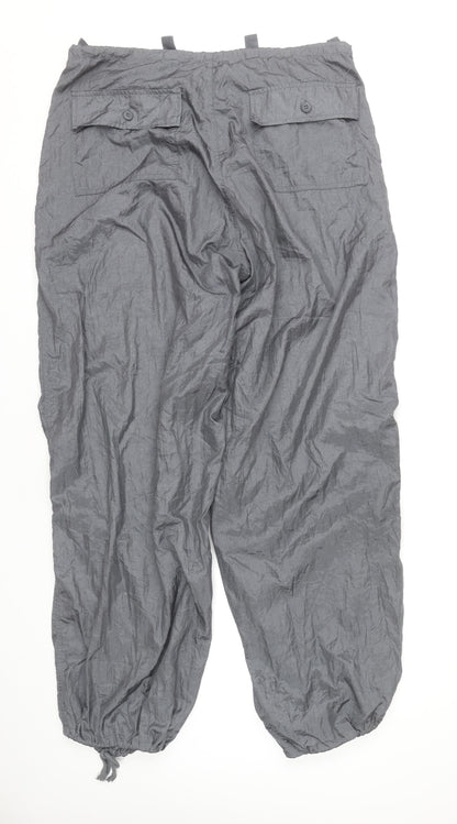 Womens UK Size M Motel Relaxed Fit Cargo Grey Trousers